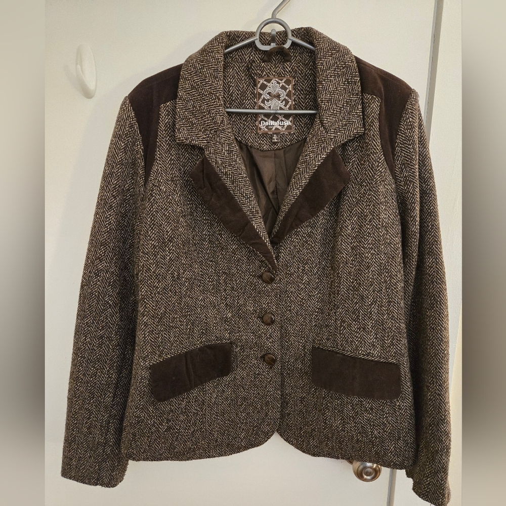 Dollhouse Brown Twead Women's Jacket